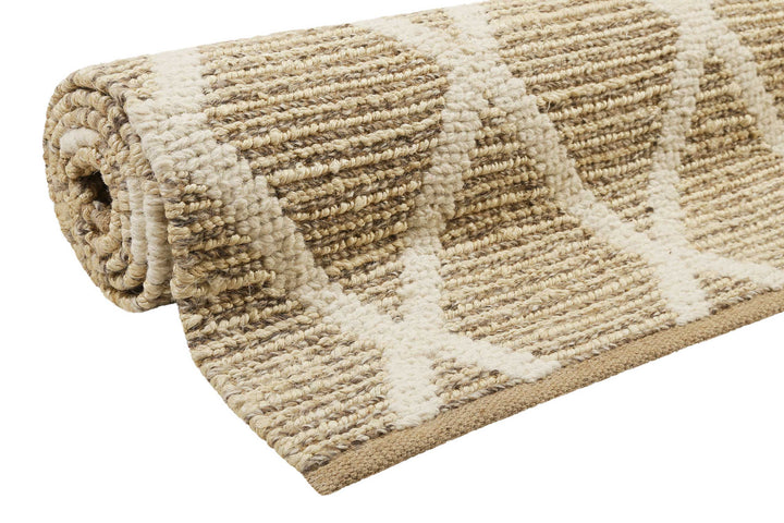 Novella Teppich natur beige Kurzflor rechteckig