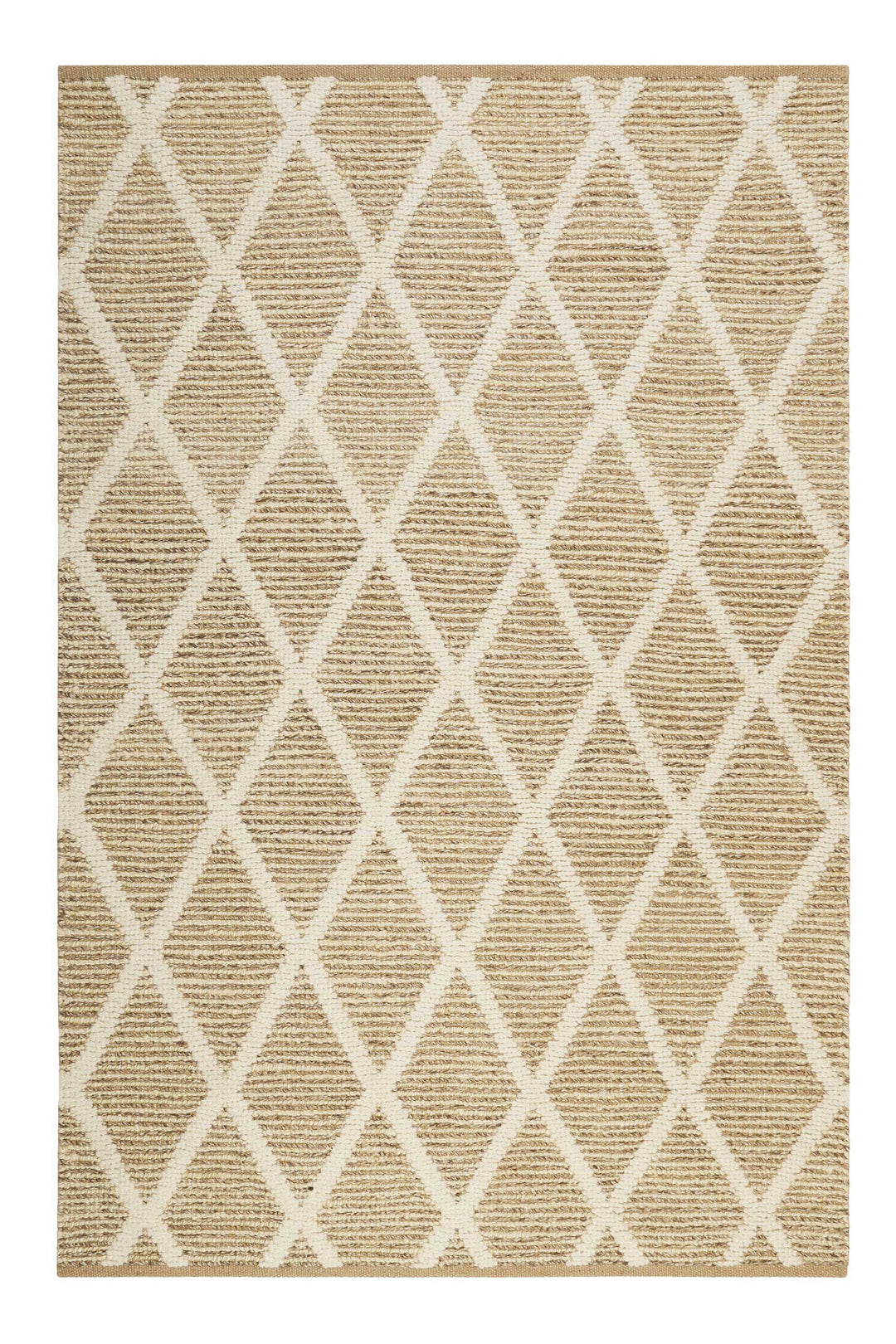 Novella Teppich natur beige Kurzflor rechteckig