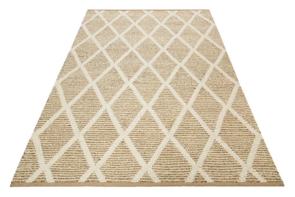 Novella Teppich natur beige Kurzflor rechteckig