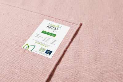 Kelim Teppich Rosa aus Wolle » Perpignan « Green Looop