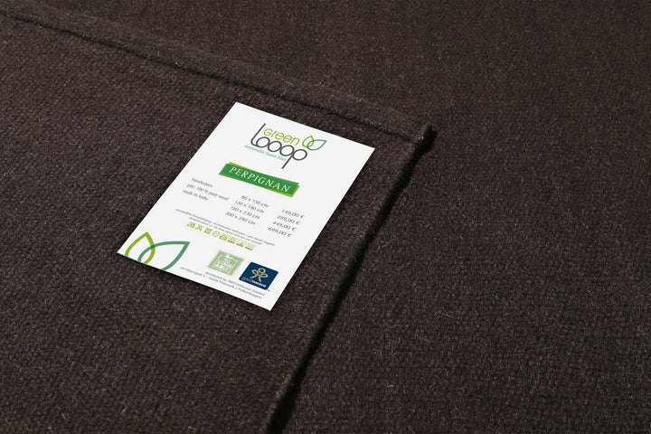 Perpignan Teppich braun Kurzflor rechteckig