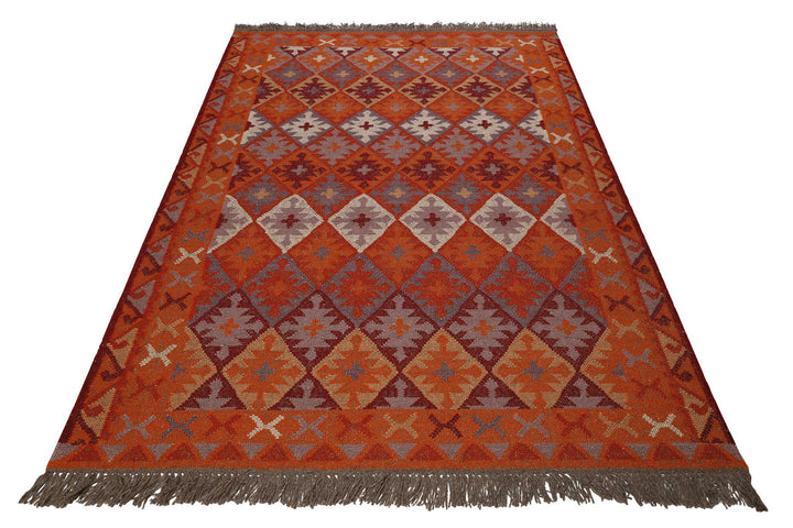 Pierre Teppich rost rot Kurzflor rechteckig