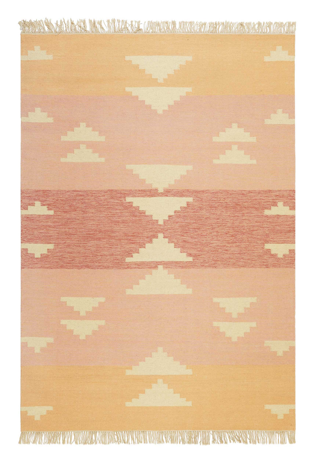 Kelim Teppich Rosa meliert Wolle Soleil Green Looop online bestellen
