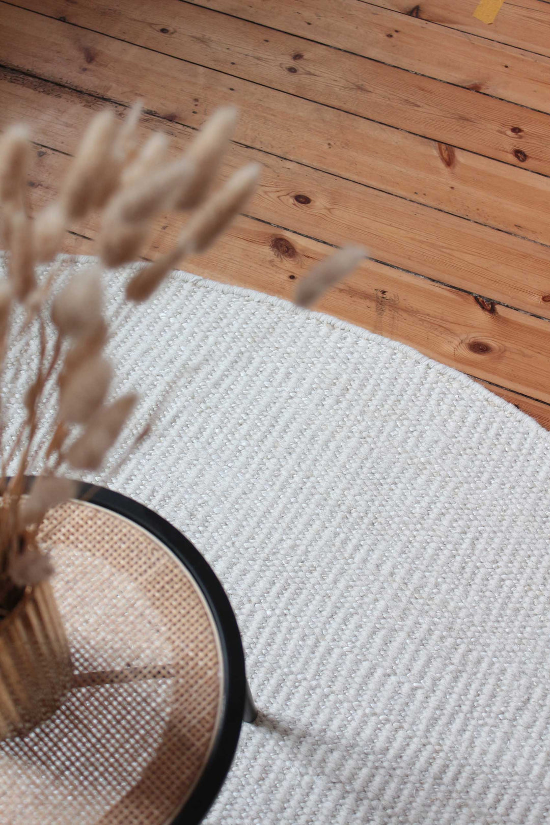 Toulouse Teppich creme Kurzflor rund