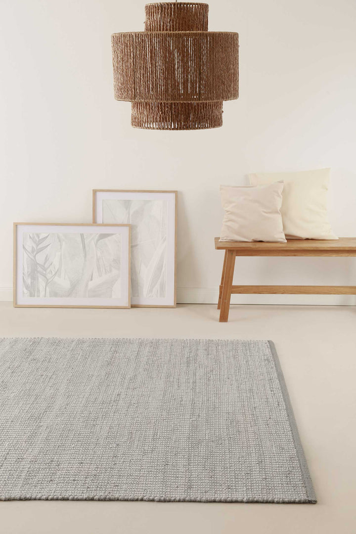 Toulouse Teppich grau Kurzflor rechteckig