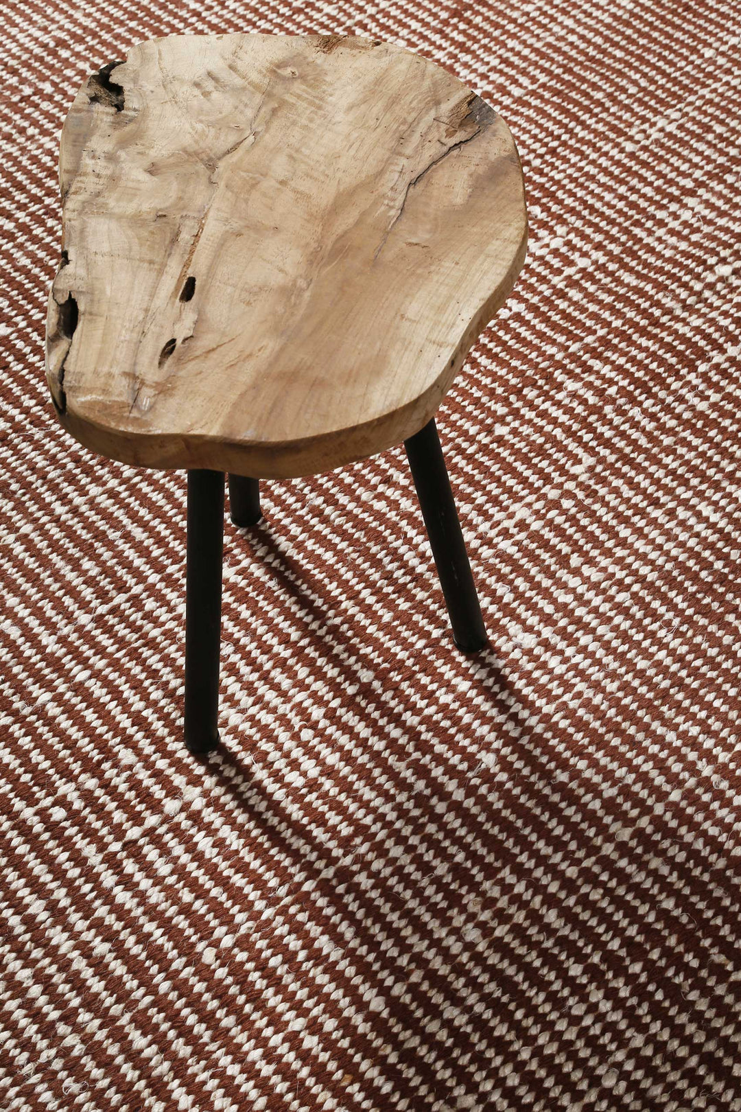 Toulouse Teppich rotbraun beige Kurzflor rechteckig