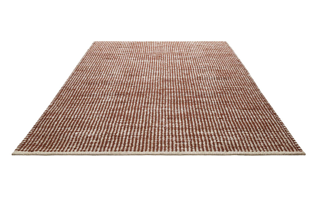 Toulouse Teppich rotbraun beige Kurzflor rechteckig