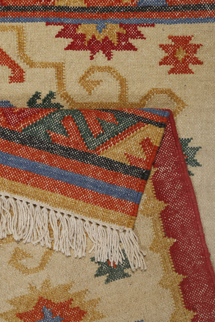 Valere Teppich beige Kurzflor rechteckig