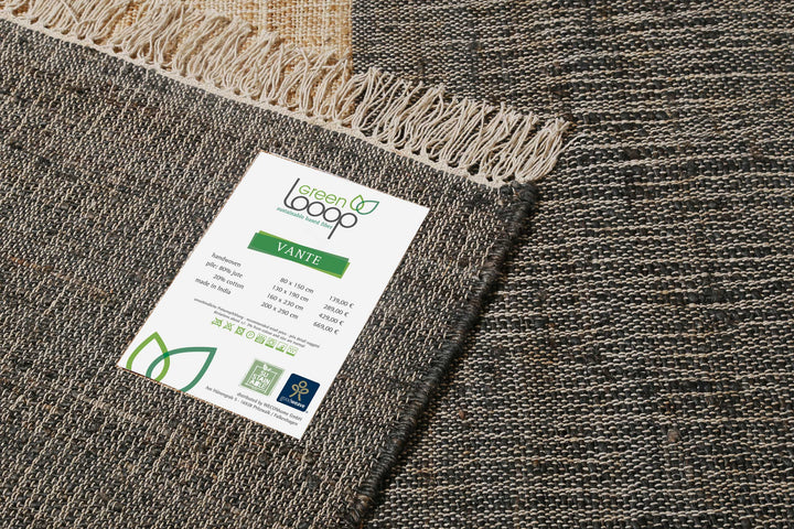 Vante Teppich braun Kurzflor rechteckig