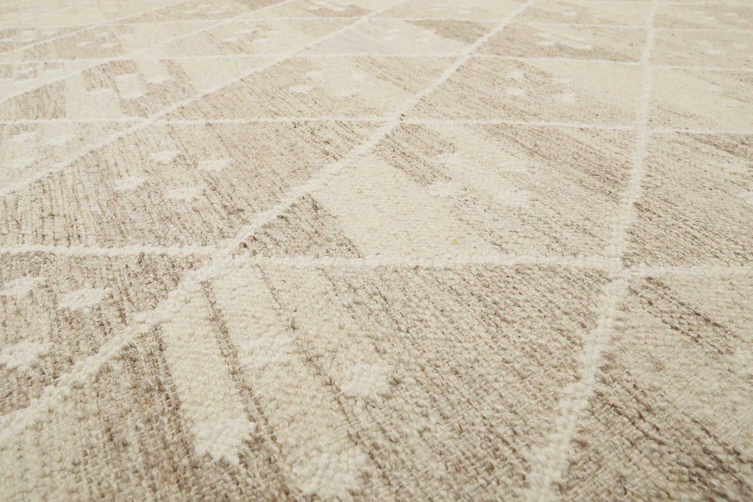 Vermont Teppich beige braun meliert Kurzflor rechteckig