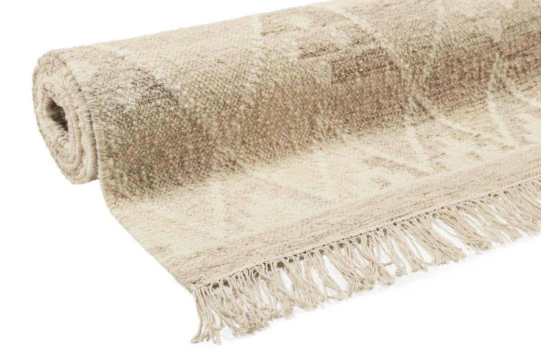 Vermont Teppich beige braun meliert Kurzflor rechteckig