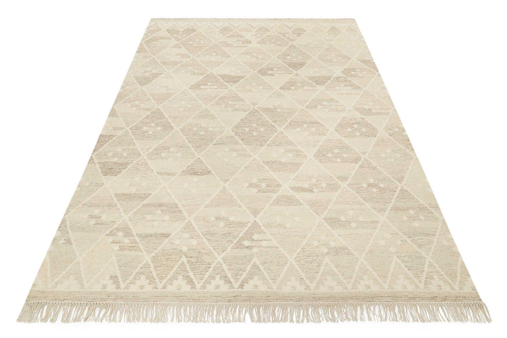 Vermont Teppich beige braun meliert Kurzflor rechteckig