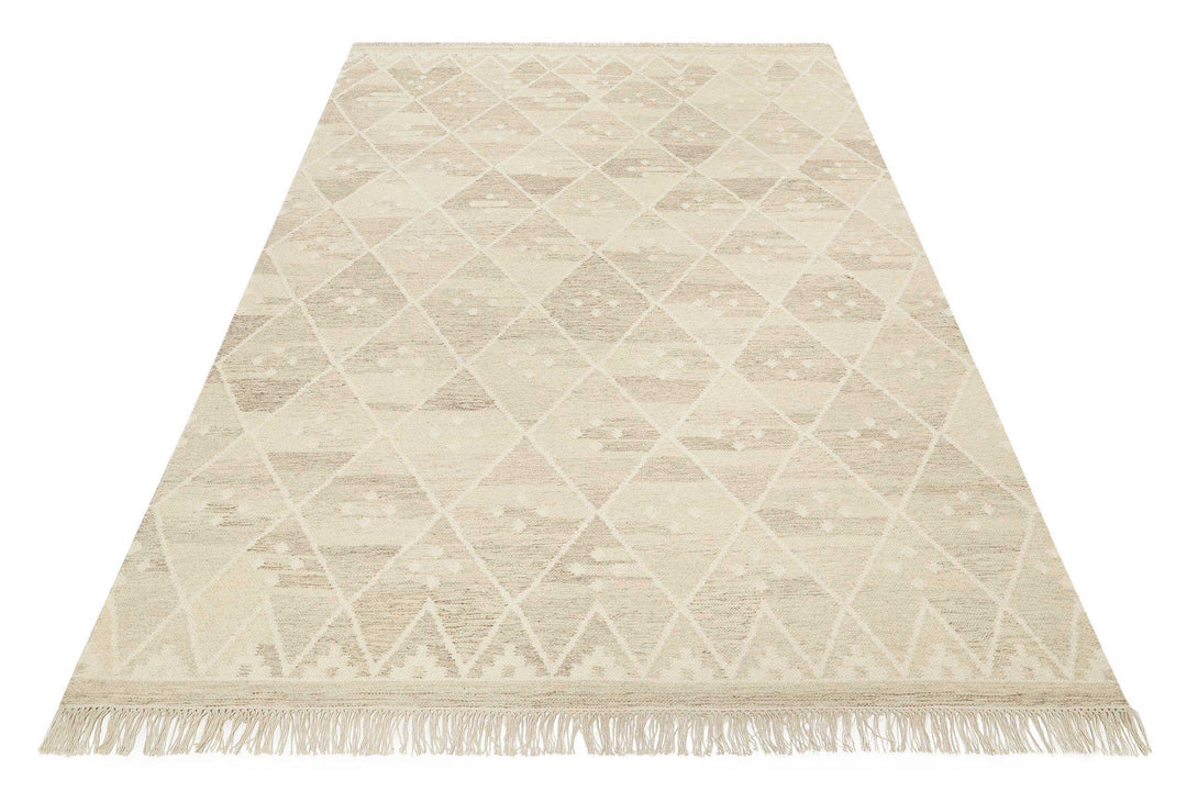 Vermont Teppich beige braun meliert Kurzflor rechteckig
