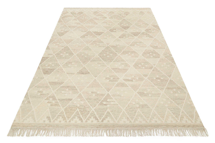 Vermont Teppich beige braun meliert Kurzflor rechteckig