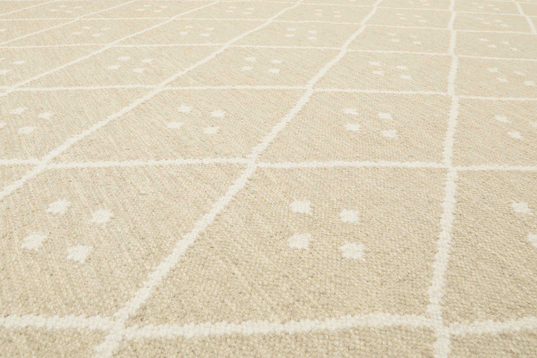 Vermont Teppich beige creme Kurzflor rechteckig