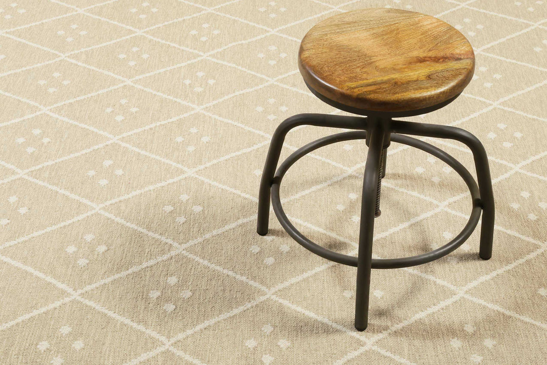 Vermont Teppich beige creme Kurzflor rechteckig