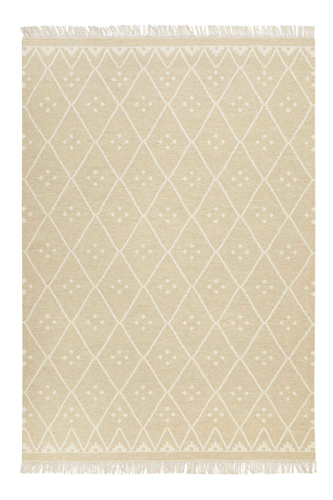 Vermont Teppich beige creme Kurzflor rechteckig