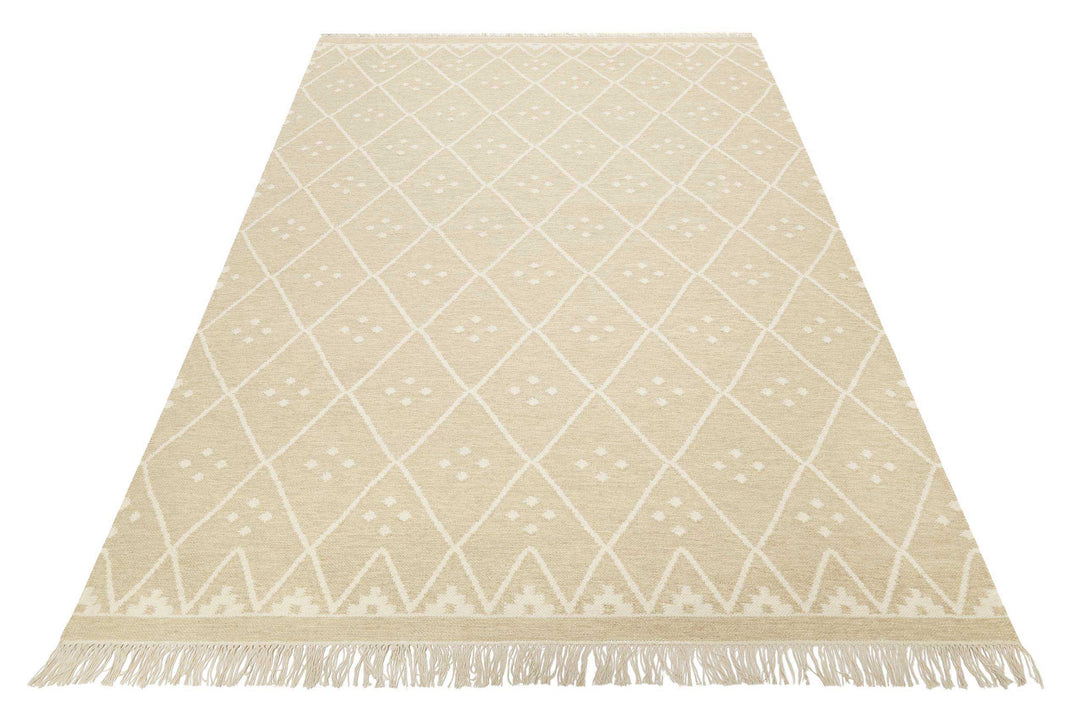 Vermont Teppich beige creme Kurzflor rechteckig