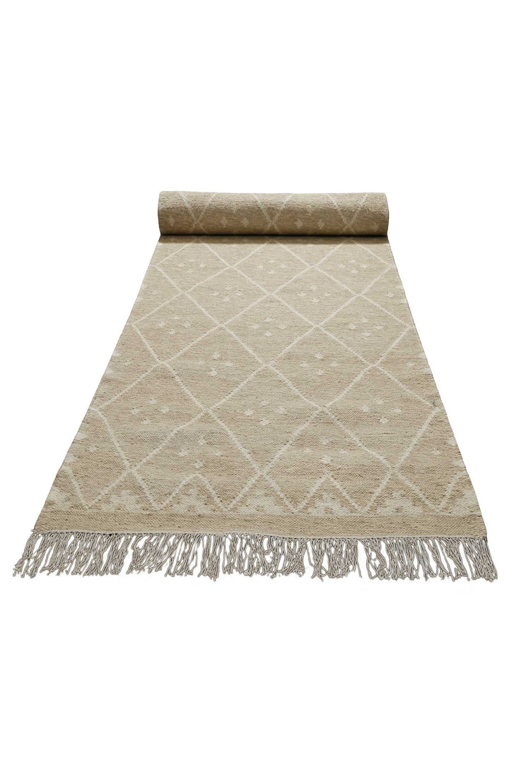 Vermont Teppich beige creme Kurzflor rechteckig