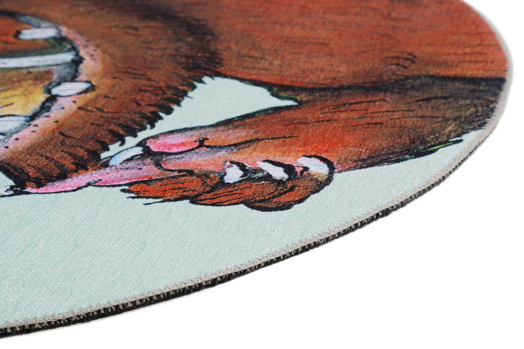 Grüffelo Teppich multicolor Kurzflor rechteckig