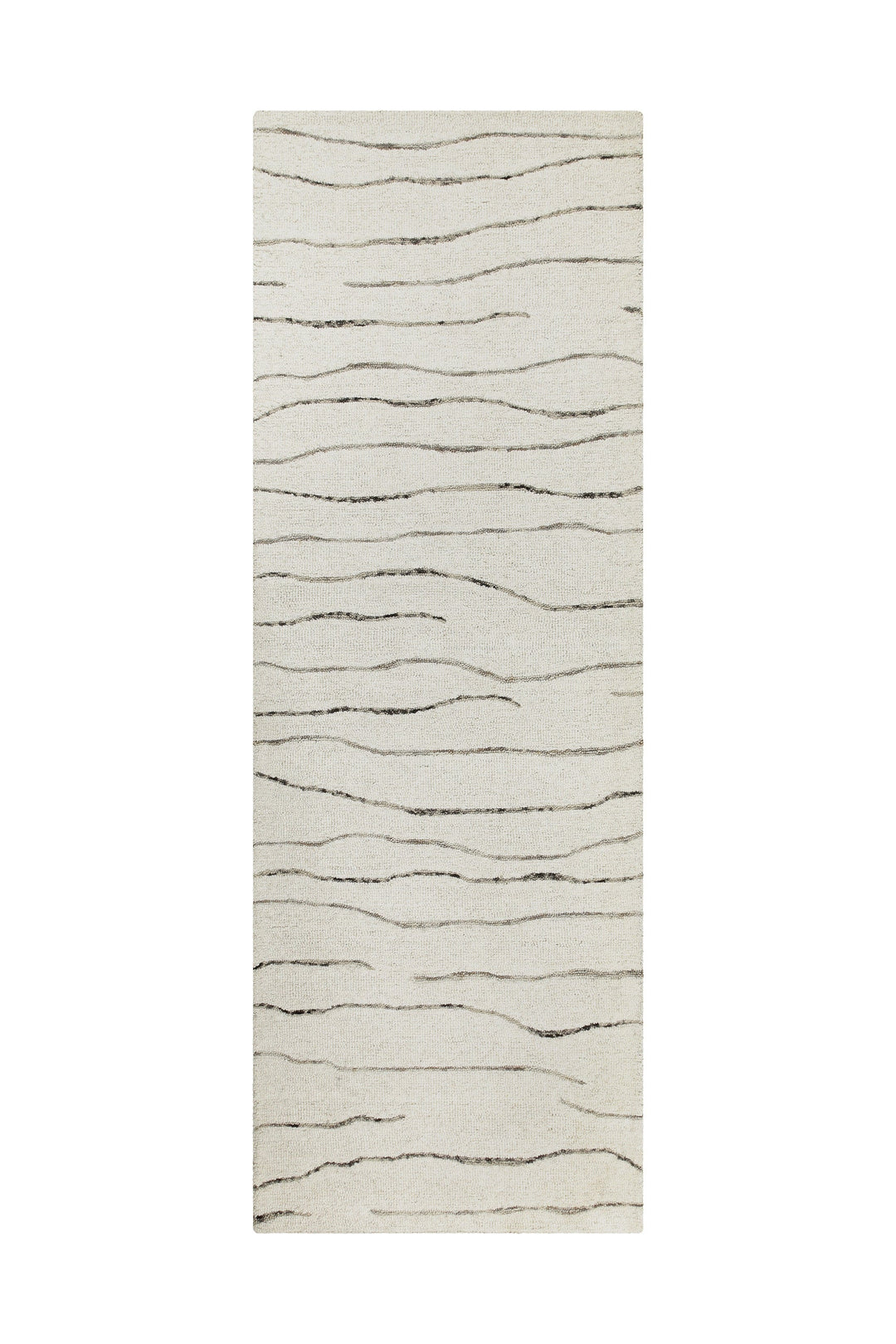 Kurzflor Teppich Creme Weiß aus Schurwolle "Hamptons ELEVEN" WECONhome