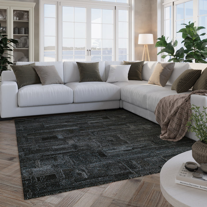 Hamptons FORTYTWO Teppich im Interieur ausgelegt und harmonisch in ein modernes Raumkonzept integriert.