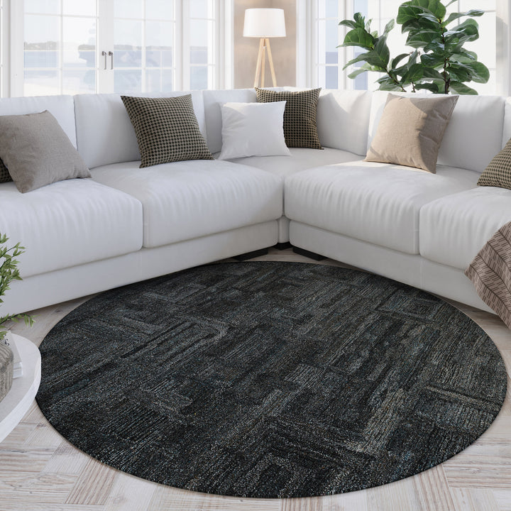 Hamptons FORTYTWO Teppich aus alternativer Blickrichtung im Interieur mit harmonischem Gesamtbild.