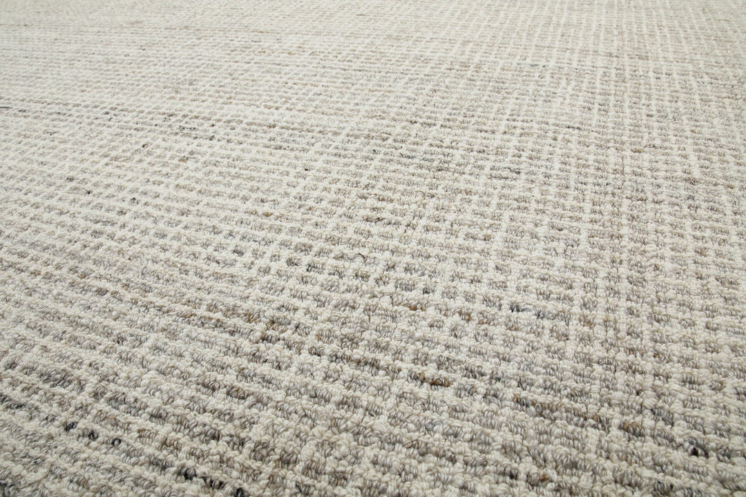 Kurzflor Teppich Rund Greige meliert "Hamptons FOURTEEN" WECONhome