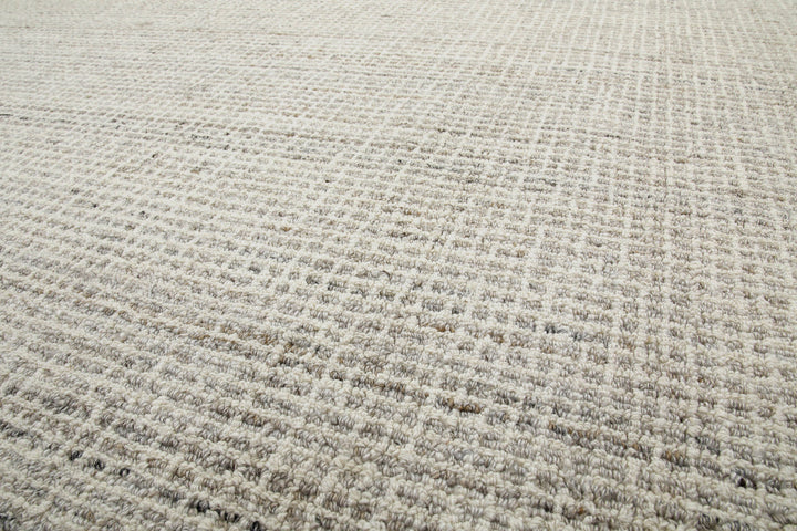 Kurzflor Teppich Rund Greige meliert "Hamptons FOURTEEN" WECONhome