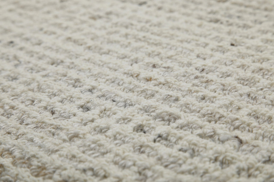 Kurzflor Teppich Rund Greige meliert "Hamptons FOURTEEN" WECONhome