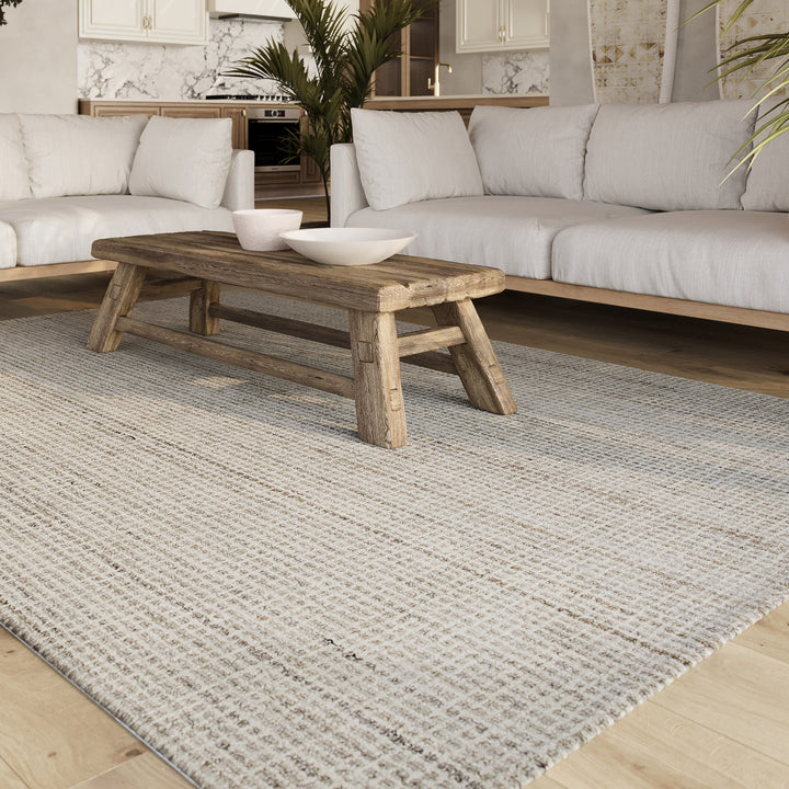 Kurzflor Teppich Greige meliert "Hamptons FOURTEEN" WECONhome