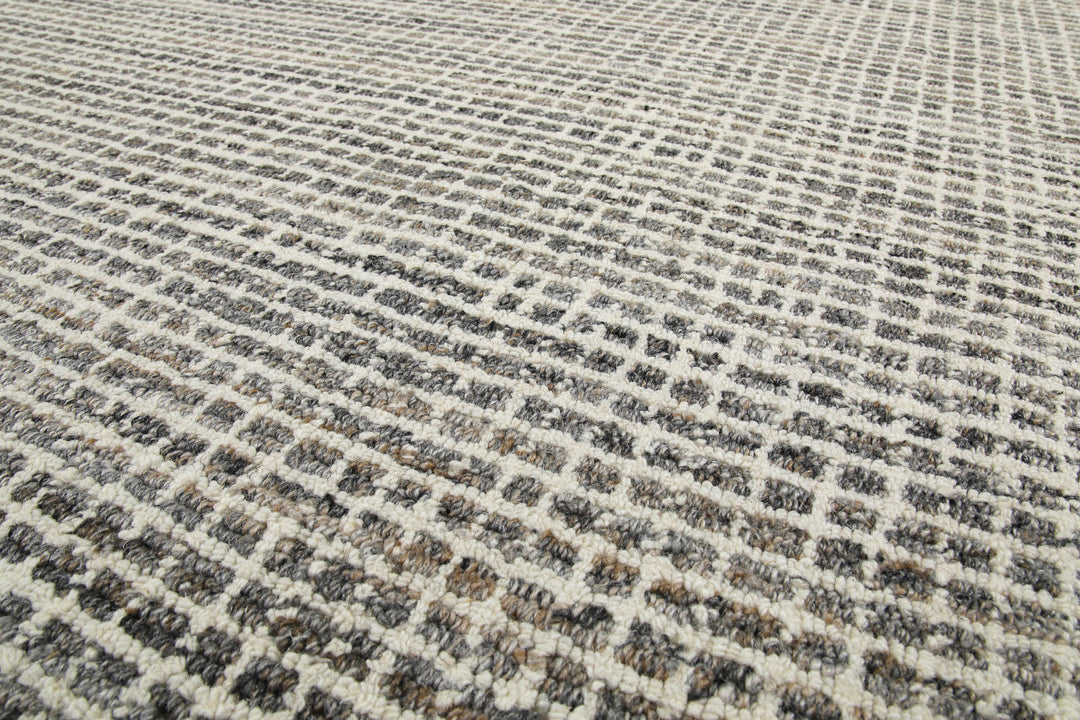 Kurzflor Teppich Grau Braun meliert "Hamptons FOURTEEN" WECONhome