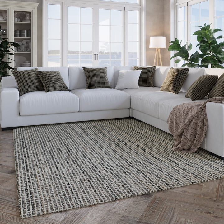 Kurzflor Teppich Grau Braun meliert "Hamptons FOURTEEN" WECONhome