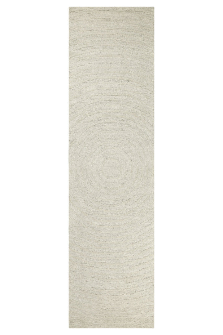Kurzflor Teppich Creme Weiß aus Schurwolle "Hamptons NINETEEN" WECONhome