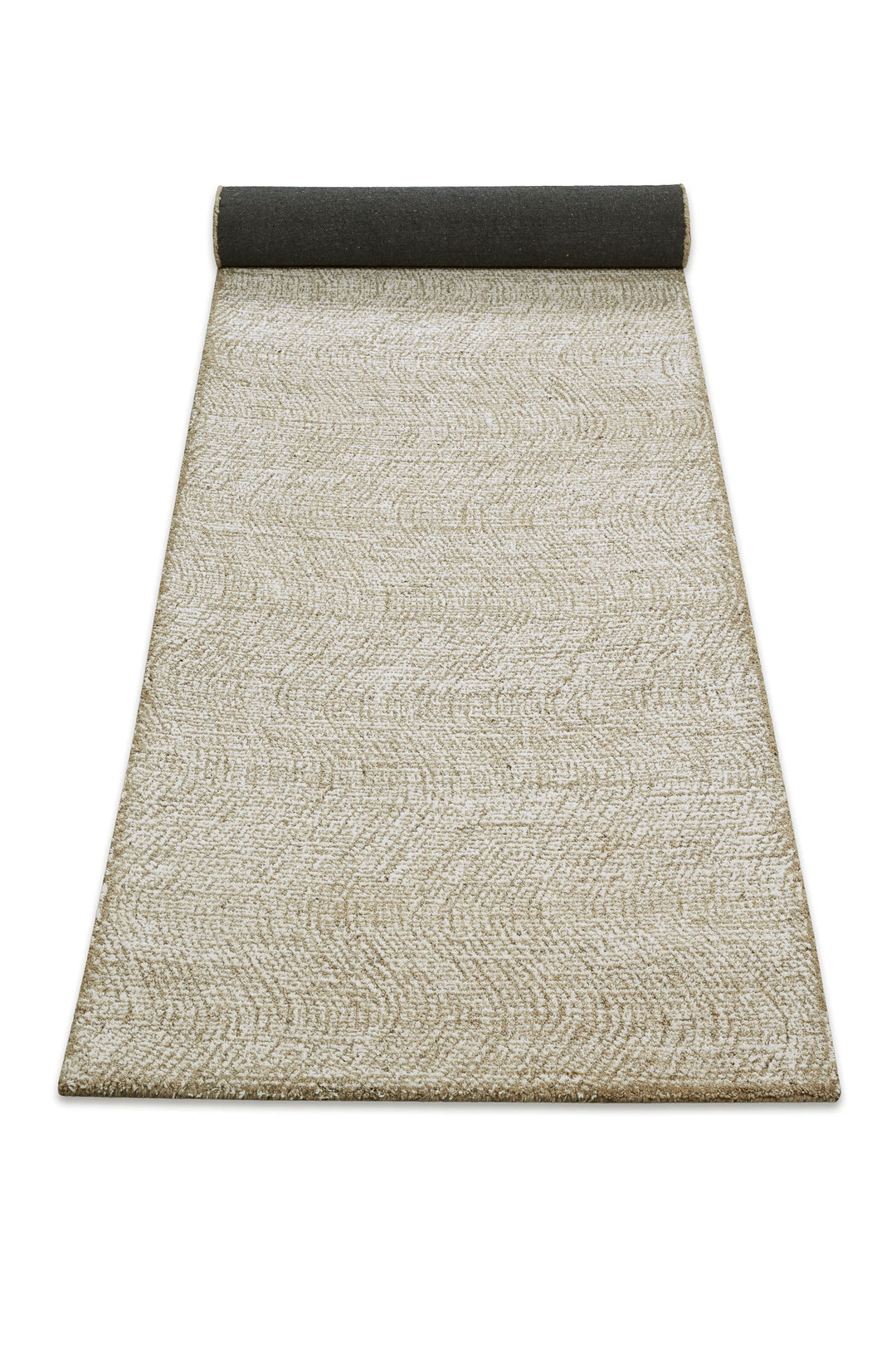 Kurzflor Teppich Sand Beige aus Schurwolle "Hamptons THIRTEEN" WECONhome