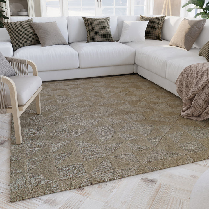 Innenaufnahme mit Hamptons THIRTYSEVEN Teppich, der dem Wohnbereich Struktur und eine elegante Note verleiht.