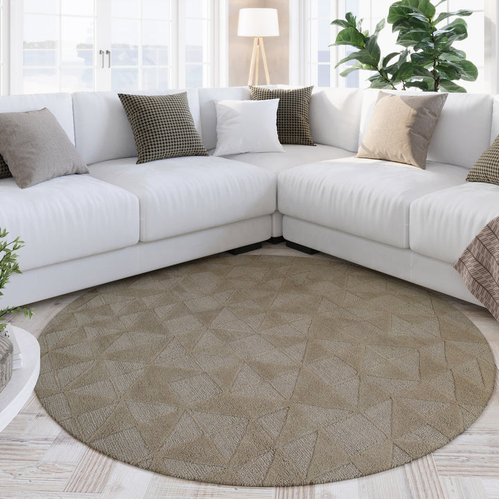 Hamptons THIRTYSEVEN Teppich aus alternativer Blickrichtung im Raum mit harmonischem Gesamtbild.