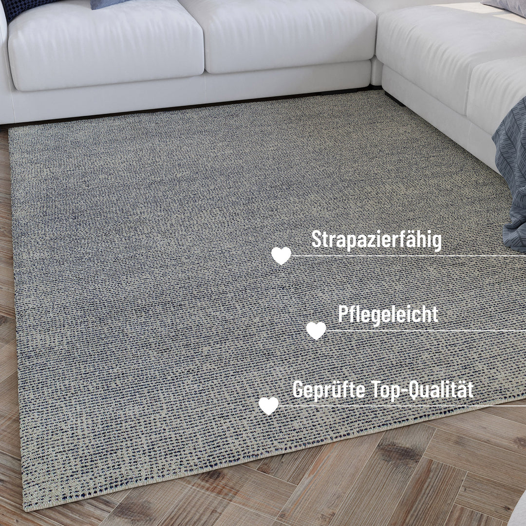 Fein ausgearbeiteter Abschluss des Hamptons THIRTYTWO Teppichrands mit robuster Materialqualität.