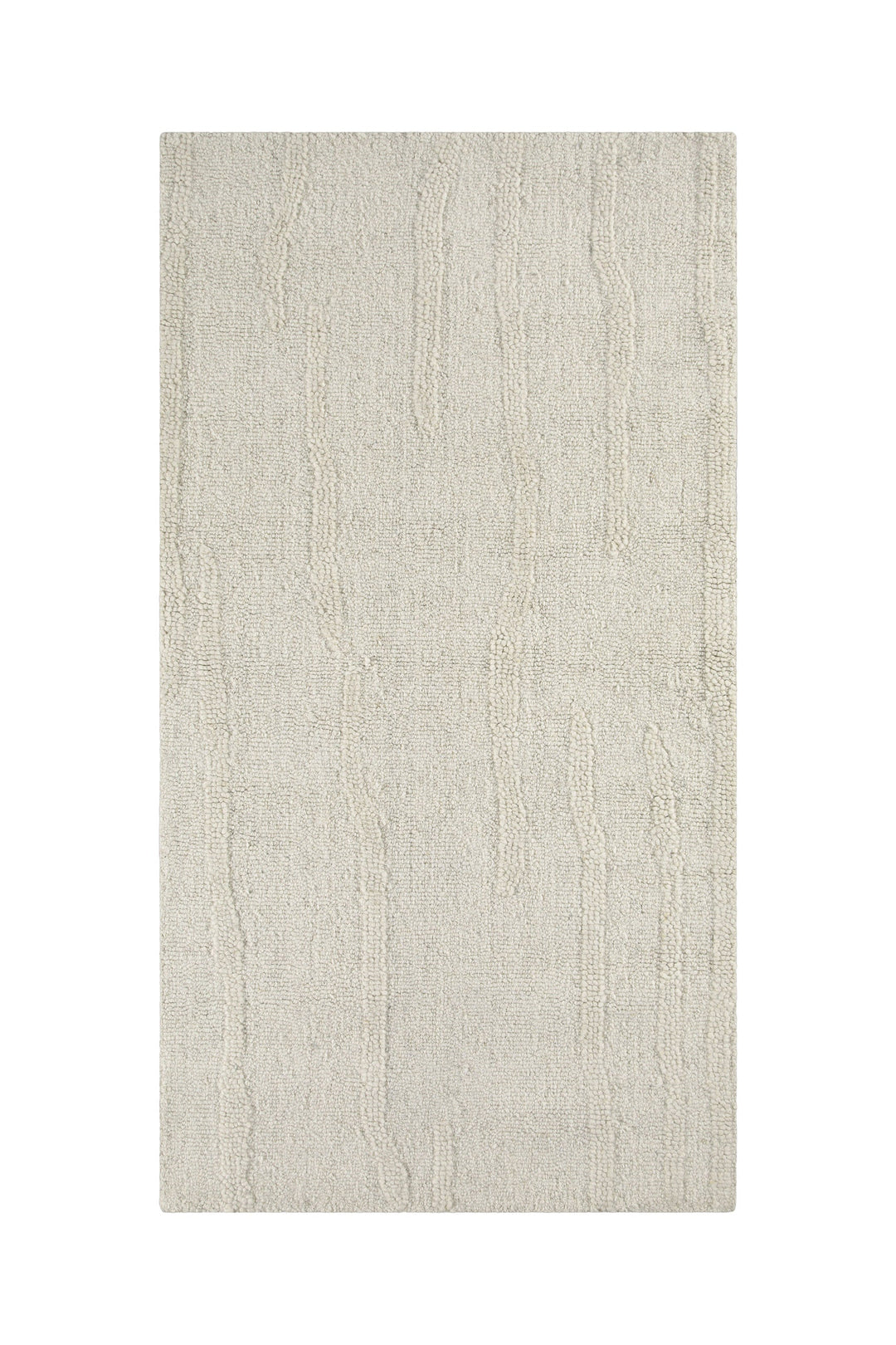 Kurzflor Teppich Creme Weiß aus Schurwolle "Hamptons TWENTY" WECONhome