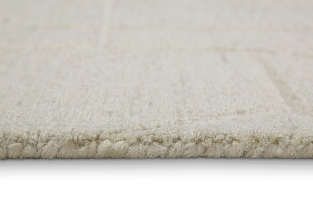 Kurzflor Teppich Rund Creme Weiß "Hamptons TWENTYEIGHT" WECONhome