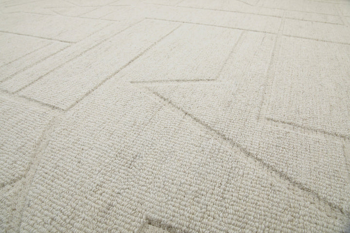 Kurzflor Teppich Rund Creme Weiß "Hamptons TWENTYEIGHT" WECONhome