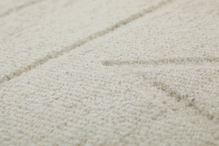 Kurzflor Teppich Rund Creme Weiß "Hamptons TWENTYEIGHT" WECONhome