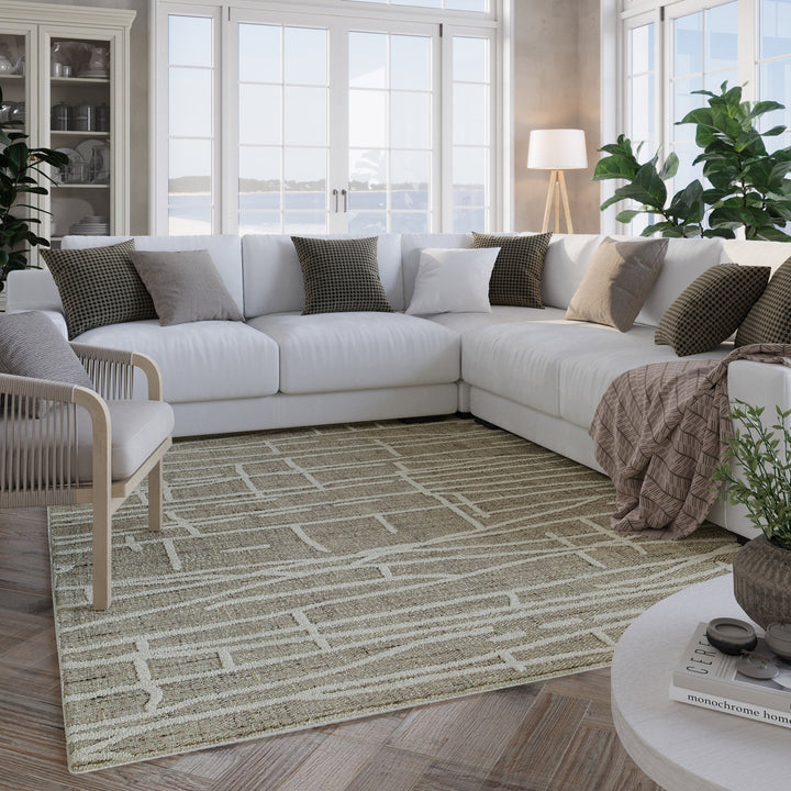 Kurzflor Teppich Taupe meliert "Hamptons TWENTYFIVE" WECONhome