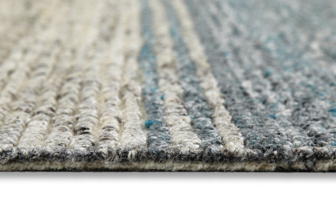 Kurzflor Teppich Grau Blau meliert "Hamptons TWENTYFOUR" WECONhome