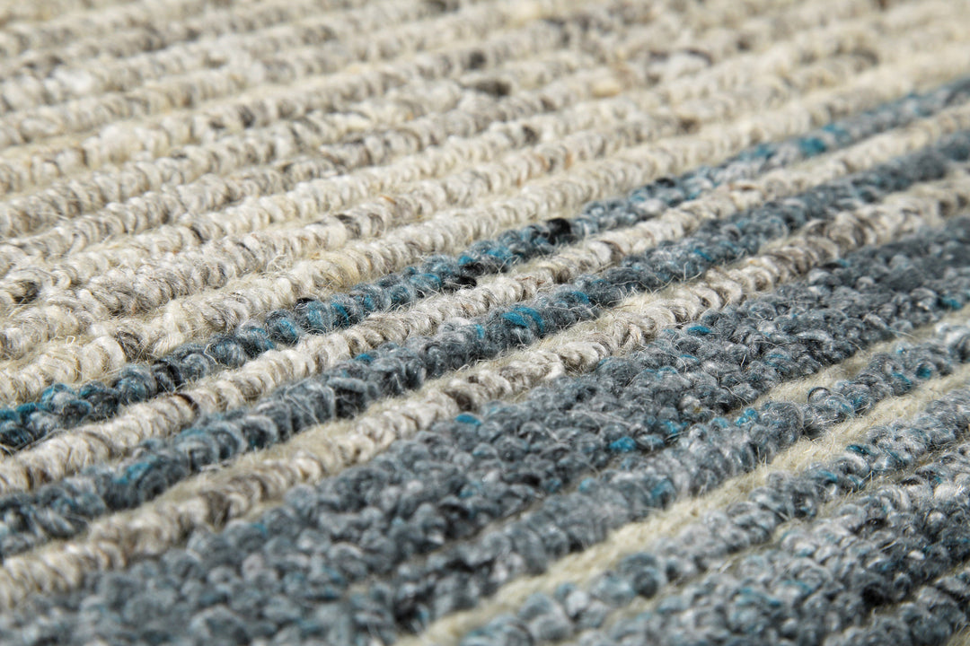Kurzflor Teppich Grau Blau meliert "Hamptons TWENTYFOUR" WECONhome
