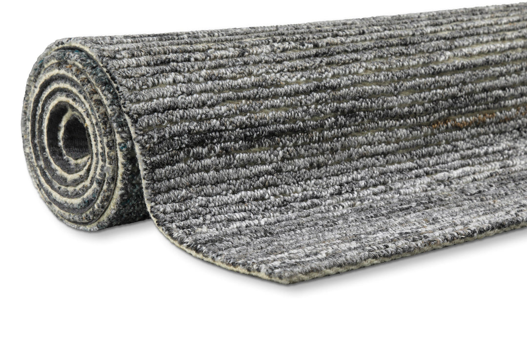 Kurzflor Teppich Grau Blau meliert "Hamptons TWENTYFOUR" WECONhome