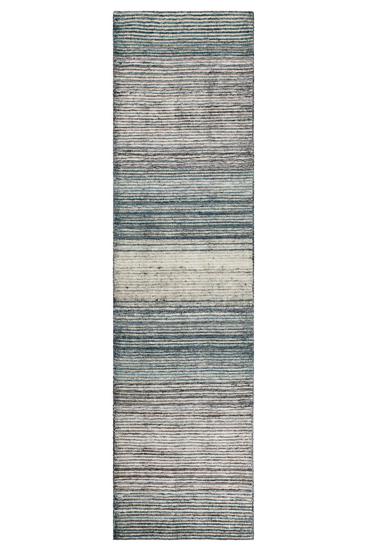 Kurzflor Teppich Grau Blau meliert "Hamptons TWENTYFOUR" WECONhome