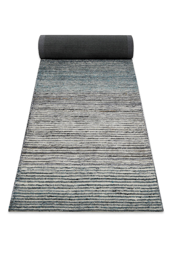 Kurzflor Teppich Grau Blau meliert "Hamptons TWENTYFOUR" WECONhome