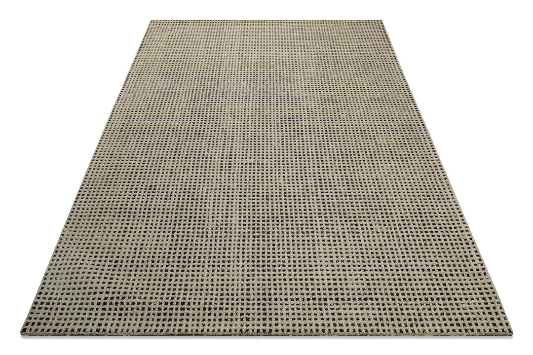 Hamptons TWENTYNINE Teppich in perspektivischer Ansicht, modernes Wohnaccessoire mit strukturierter Oberfläche und ruhigem Design.