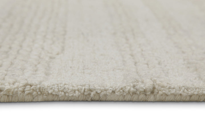 Kurzflor Teppich Rund Creme Weiß "Hamptons TWENTYSEVEN" WECONhome